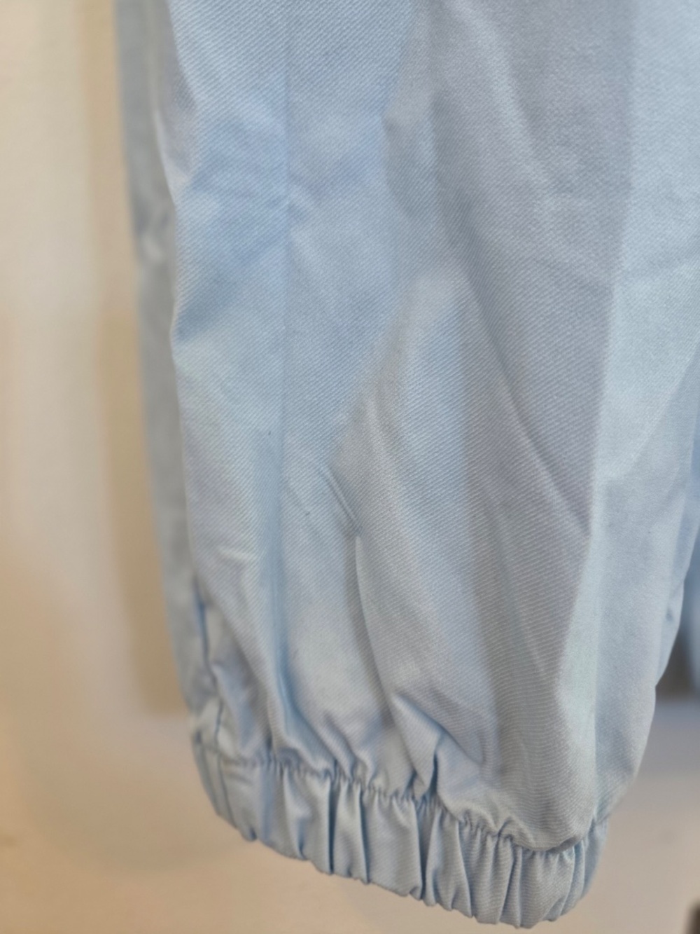 Utility suit romper/jumper blue short sleeve minimalist contemporary stretch - Picture 9 of 12
